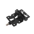 Nationwide 4 3/5" Self-Closing Adjustable Mix Profile Hinge Pair with Stainless Steel Self Drill Screws (Black) - NW171SCP4-SSBD