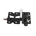 Nationwide 4 3/5" Self-Closing Adjustable Mix Profile Hinge Pair with Stainless Steel Self Drill Screws (Black) - NW171SCP4-SSBD