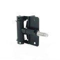 Nationwide 3.3" Horizontally Adjustable Standard Steel Standard to Standard Self-Closing Gate Hinge with Stainless Steel Self-Drilling Screws (Black) - NW171SCP5-SBD 