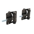 Nationwide 3.3" Horizontally Adjustable Standard Steel Standard to Standard Self-Closing Gate Hinge with Stainless Steel Self-Drilling Screws (Black) - NW171SCP5-SBD