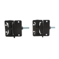 Nationwide 3.3" Horizontally Adjustable Standard Steel Standard to Standard Self-Closing Gate Hinge with Stainless Steel Self-Drilling Screws (Black) - NW171SCP5-SBD