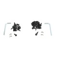 Nationwide Self-Closing Small Profile Adjustable Hinge with Stainless Steel Self-Drilling Screws (Black) - NW171SCP5-SSBD (Default)