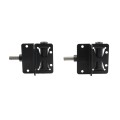 Nationwide Self-Closing Small Profile Adjustable Hinge with Stainless Steel Self-Drilling Screws (Black) - NW171SCP5-SSBD (Default)
