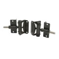 Nationwide 3.3" Zinc-Plated Self-Closing Stainless Steel Adjustable Hinge Pair with Stainless Steel Self Drilling Screws (Bronze) - NW171SCP5-SSBZD