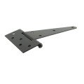 Nationwide 8" Zinc-Plated Universal T-Hinge Pair with Lag Screws for Fences & Gates (Black) - NW199