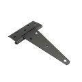 Nationwide 8" Zinc-Plated Universal T-Hinge Pair with Lag Screws for Fences & Gates (Black) - NW199