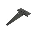 Nationwide 8" Zinc-Plated Universal T-Hinge Pair with Lag Screws for Fences & Gates (Black) - NW199