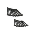 Nationwide 8" Zinc-Plated Universal T-Hinge Pair with Lag Screws for Fences & Gates (Black) - NW199