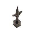 Nationwide 5/8" Triad Die-Cast Press-Fit Finial (Black) - NW233PFH-BK