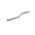 Nationwide One-Side Pad-Lockable Stainless Steel Gravity Latch with Stainless Steel Screws (Milled Silver) - NW38204SSM