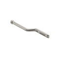 Nationwide One-Side Pad-Lockable Stainless Steel Gravity Latch with Stainless Steel Screws (Milled Silver) - NW38204SSM