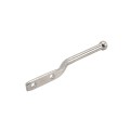Nationwide One-Side Pad-Lockable Stainless Steel Gravity Latch with Stainless Steel Screws (Milled Silver) - NW38204SSM
