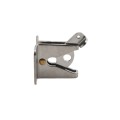 Nationwide One-Side Pad-Lockable Stainless Steel Gravity Latch with Stainless Steel Screws (Milled Silver) - NW38204SSM