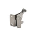 Nationwide One-Side Pad-Lockable Stainless Steel Gravity Latch with Stainless Steel Screws (Milled Silver) - NW38204SSM