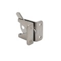 Nationwide One-Side Pad-Lockable Stainless Steel Gravity Latch with Stainless Steel Screws (Milled Silver) - NW38204SSM