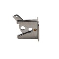Nationwide One-Side Pad-Lockable Stainless Steel Gravity Latch with Stainless Steel Screws (Milled Silver) - NW38204SSM