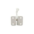 Nationwide One-Side Pad-Lockable Stainless Steel Gravity Latch with Stainless Steel Screws (White) - NW38204SSW
