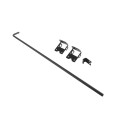 Nationwide 36" Stainless Steel Drop Rod with Holder & Stainless Steel Screws (Black) - NW38305H-36SSB