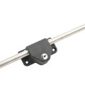 Nationwide 36" Stainless Steel Lockable Drop Rod with Stainless Steel Screws for Metal and Vinyl Gates (Black) (Default)