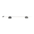 Nationwide 36" Stainless Steel Lockable Drop Rod with Stainless Steel Screws for Metal and Vinyl Gates (Black) (Default)