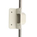 Nationwide 48" Stainless Steel Lockable Drop Rod with Stainless Steel Screws for Metal and Vinyl Gates (White)