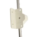 Nationwide 48" Stainless Steel Lockable Drop Rod with Stainless Steel Screws for Metal and Vinyl Gates (White)
