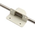 Nationwide 48" Stainless Steel Lockable Drop Rod with Stainless Steel Screws for Metal and Vinyl Gates (White)