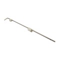 Nationwide 48" Stainless Steel Lockable Drop Rod with Stainless Steel Screws for Metal and Vinyl Gates (White)