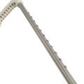 Nationwide 48" Stainless Steel Lockable Drop Rod with Stainless Steel Screws for Metal and Vinyl Gates (White)