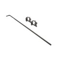 Nationwide 36" Heavy-Duty Stainless Steel Drop Rod with Stainless Steel Screws (Black) for Vinyl Fence Gates - NW38305N-36SSB