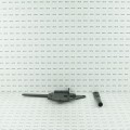 Nationwide Reversible Standard Post Latch with 9" Handle (Black) - NW38308Q