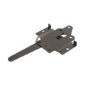 Nationwide Reversible Standard Post Latch with 9" Handle (Black) - NW38308Q