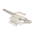 Nationwide Reversible Standard Stainless Steel Post Latch with 9" Handle (Milled Silver) - NW38308SS