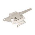 Nationwide Reversible Standard Stainless Steel Post Latch with 9" Handle (Milled Silver) - NW38308SS