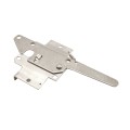 Nationwide Reversible Standard Stainless Steel Post Latch with 9" Handle (Milled Silver) - NW38308SS
