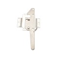 Nationwide Reversible Standard Stainless Steel Post Latch with 9" Handle (Milled Silver) - NW38308SS