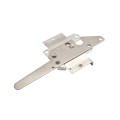 Nationwide Reversible Standard Stainless Steel Post Latch with 9" Handle (Milled Silver) - NW38308SS