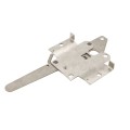Nationwide Reversible Standard Stainless Steel Post Latch with 9" Handle (Milled Silver) - NW38308SS