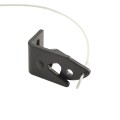 Nationwide Heavy-Duty Gravity Latch with Floating Bar & Stainless Pull Cable (Black) - NW38340-CABLE