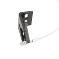 Nationwide Heavy-Duty Gravity Latch with Floating Bar & Stainless Pull Cable (Black) - NW38340-CABLE