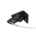 Nationwide Heavy-Duty Gravity Latch with Floating Bar & Stainless Pull Cable (Black) - NW38340-CABLE