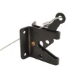 Nationwide Zinc-Plated All Purpose Latch Kit with U-Shape Striker, Staple, Handle & Flat Stake Keeper (Black) - NW38341-26