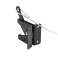 Nationwide Zinc-Plated All Purpose Latch Kit with U-Shape Striker, Staple, Handle & Flat Stake Keeper (Black) - NW38341-26