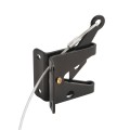 Nationwide Zinc-Plated All Purpose Latch Kit with U-Shape Striker, Staple, Handle & Flat Stake Keeper (Black) - NW38341-26
