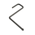 Nationwide Zinc-Plated All Purpose Latch Kit with U-Shape Striker, Staple, Handle & Flat Stake Keeper (Black) - NW38341-26