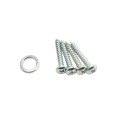 Nationwide Zinc-Plated All Purpose Latch Kit with U-Shape Striker, Staple, Handle & Flat Stake Keeper - NW38341