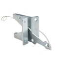 Nationwide Zinc-Plated All Purpose Latch Kit with U-Shape Striker, Staple, Handle & Flat Stake Keeper - NW38341