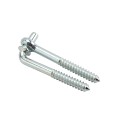 Nationwide 1/2" x 4" Zinc-Plated Screw Hook & Eye Hinge Pair - NW38603