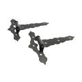 Nationwide 10" Zinc-Plated Ornamental T-Hinge Pair with Cotter-Pin (Black) - NW38933MDQ