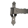 Nationwide 12" Zinc-Plated Ornamental T-Hinge Pair with 1 3/4" Lag Screws (Black) - NW38935Q